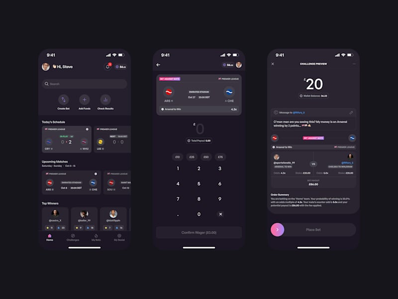 Cover image for Case Study: Designing the UX/UI for a sports betting mobile app