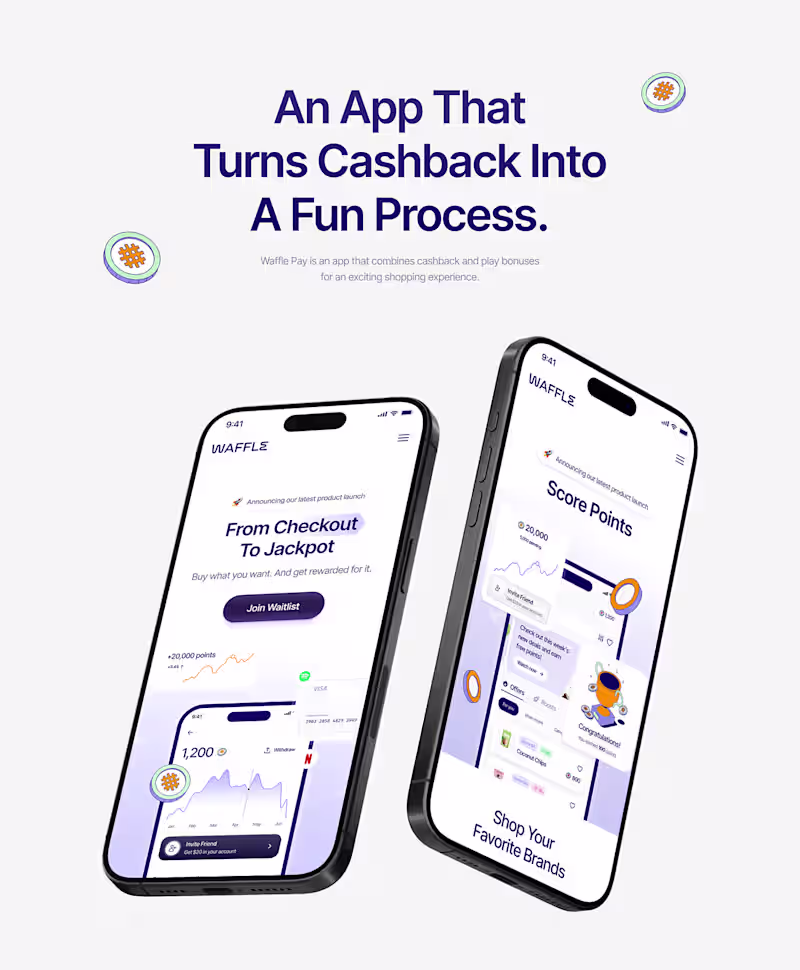 Cover image for Waffle Pay - UI/UX Design for Fintech Mobile App