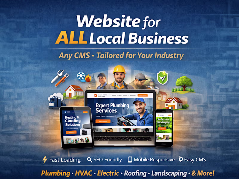 Cover image for Website for All Local Businesses - All CMS