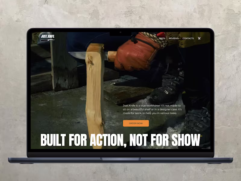 Cover image for Web Design & Webflow Development - Just Knife