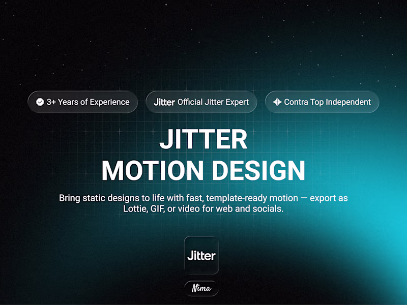 Cover image for Jitter Motion Design • Fast, Polished Animations