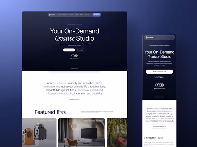 Cover image for Adorn - Agency Website