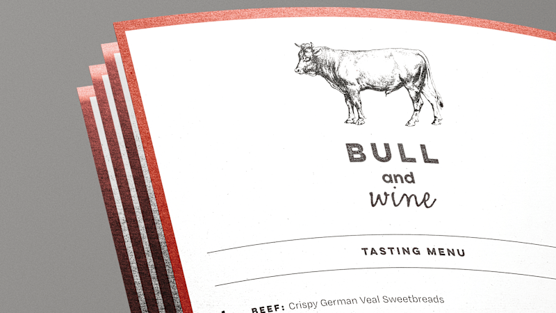 Cover image for Bull and Wine / Print Design