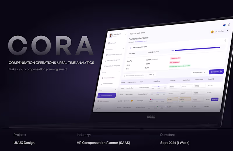 Cover image for CORA: AI-Driven Compensation Dashboard