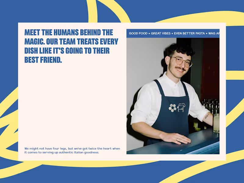 Cover image for TUTTO PASTA / Visual id • Web Design • No-code Dev
