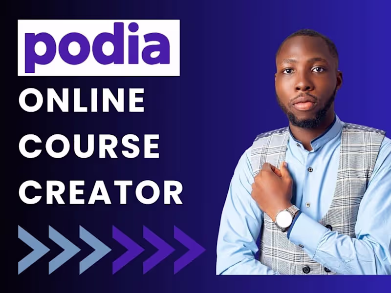 Cover image for Podia Online Course Setup, Podia Course Website Design