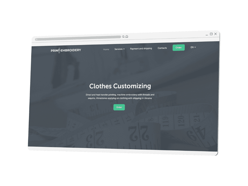 Cover image for Print Embroidery Website
