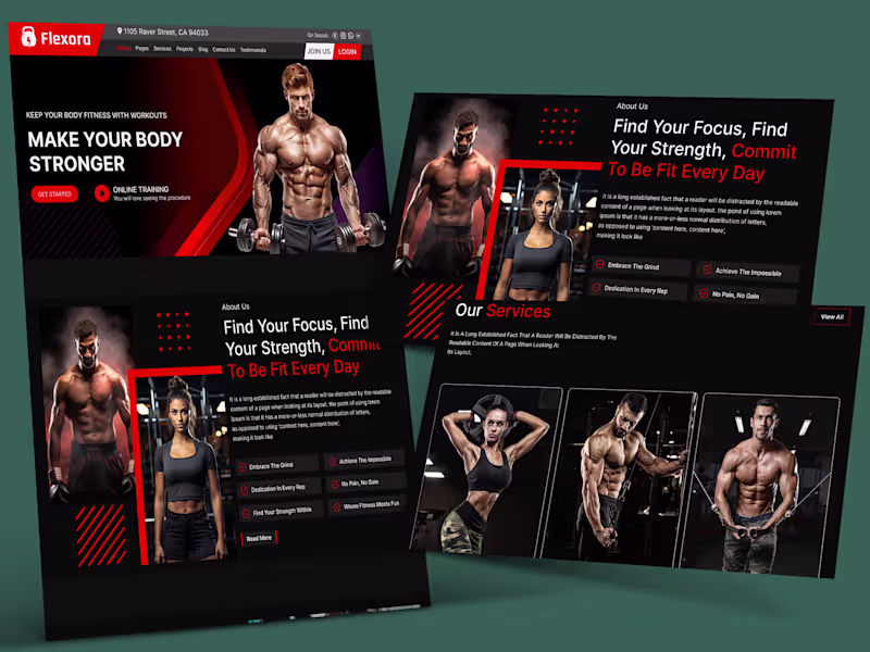 Cover image for You will get modern minimalistic full Landing page design