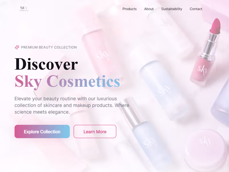 Cover image for A premium beauty e-commerce website