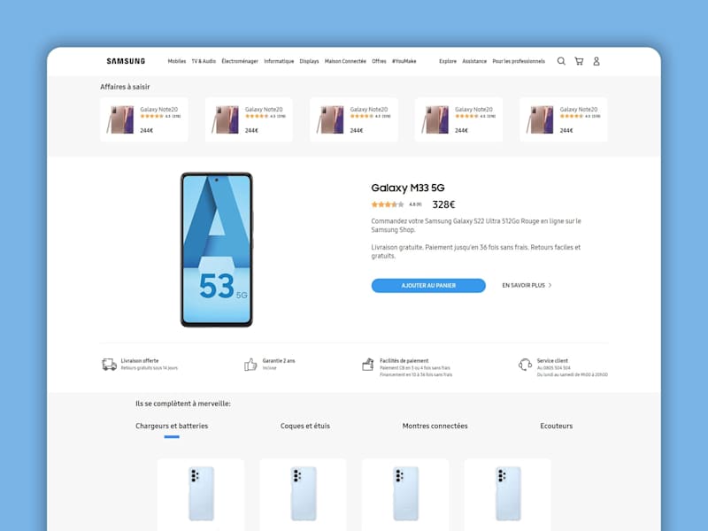 Cover image for Samsung Landing Page