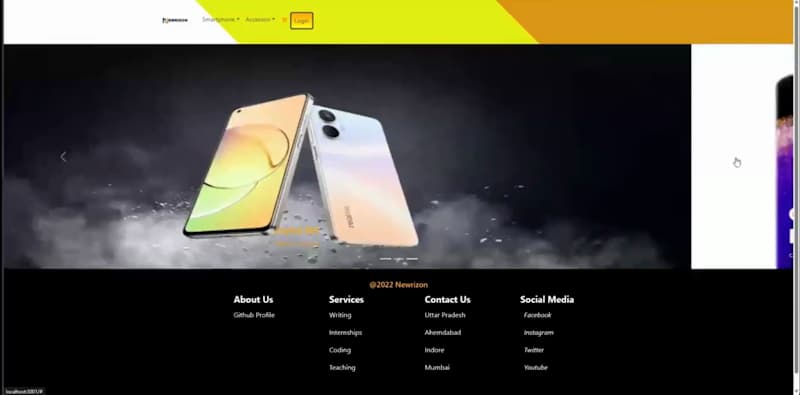 Cover image for Newrizon - Mobile phone company website