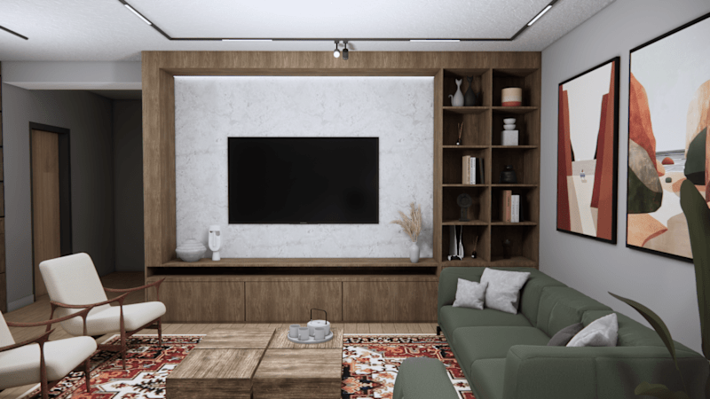 Cover image for Living Room & Kitchen Design