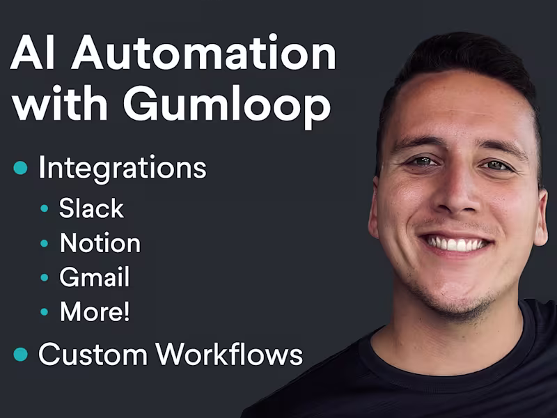Cover image for AI Integration -Gumloop Workflow Automations -Lovable Interface