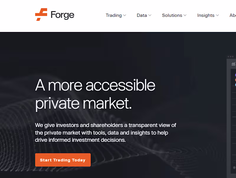Cover image for Welcome to Forge - A More Accessible Private Market