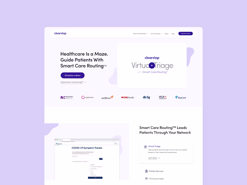 Cover image for Clearstep Website Design