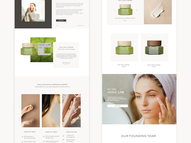 Cover image for Vedic Lab / UI / UX Design / Social Media Design