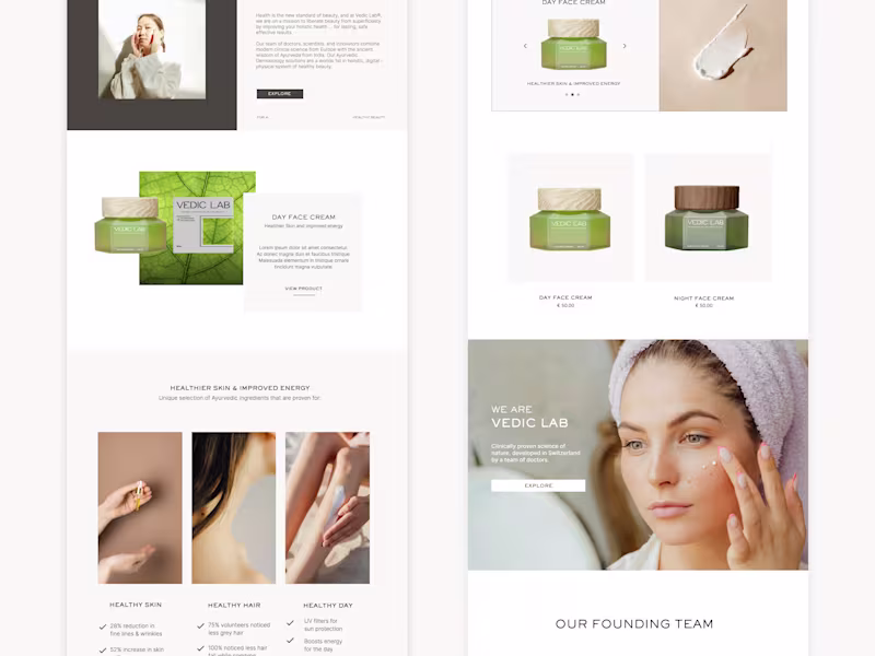 Cover image for Vedic Lab / UI / UX Design / Social Media Design