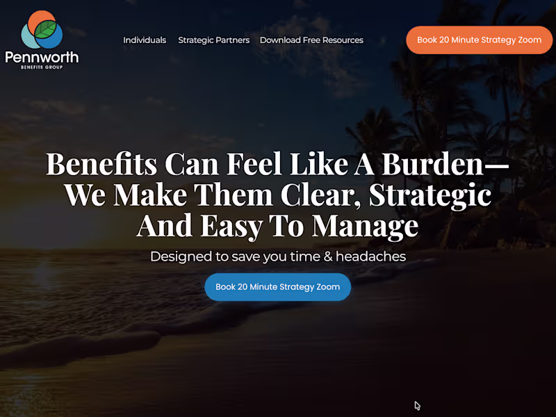 Cover image for Strategic Website Redesign for Pennworth