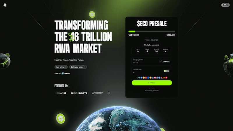 Cover image for EcoChain: Framer Website, Graphics, Brand  Identity