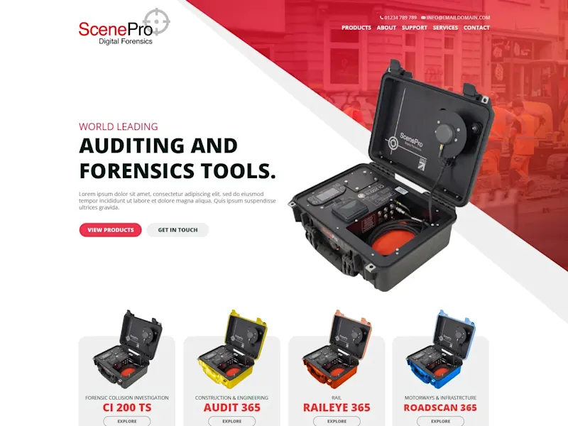 Cover image for Website design and development for leading forensics and analyt…