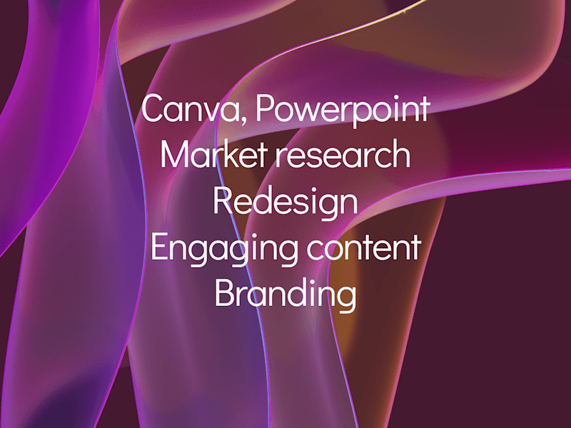 Cover image for Market research and presentation design