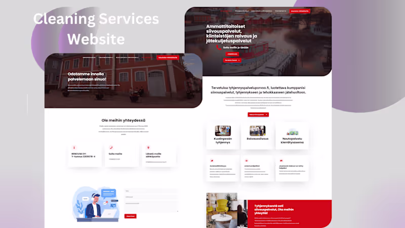 Cover image for Cleaning Services websites