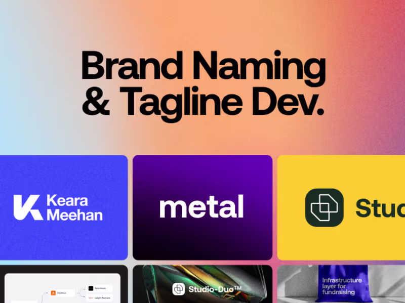 Cover image for Brand Naming & Tagline Development