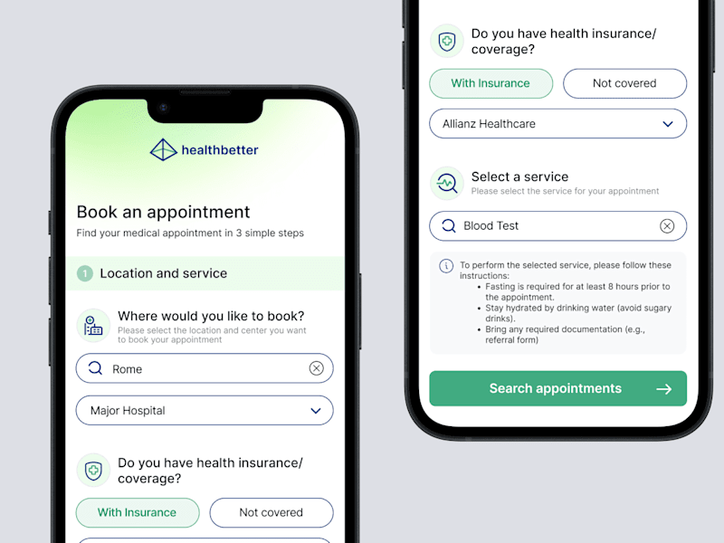 Cover image for Healthbetter: medical appointments booking made simple.