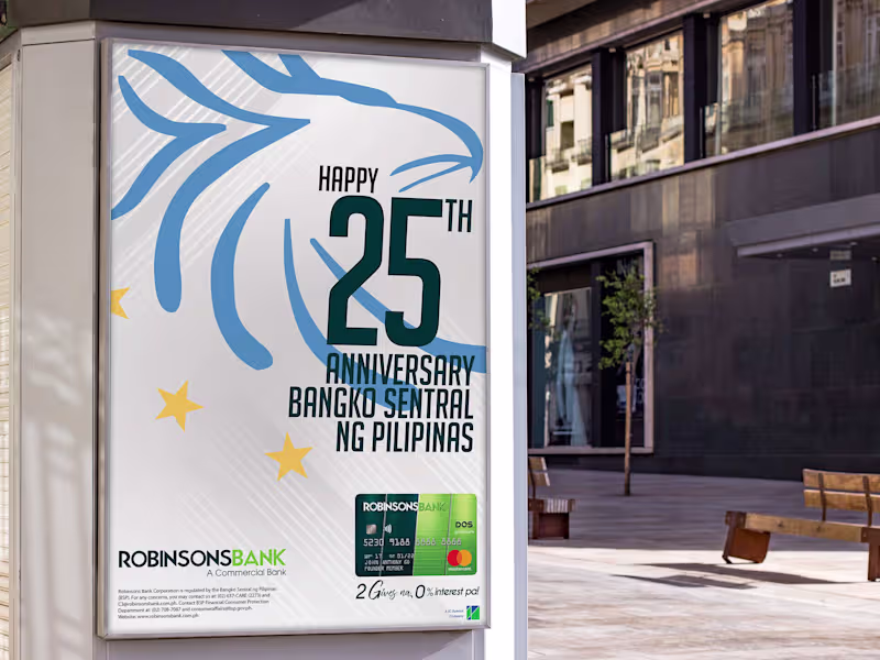 Cover image for Robinsons Bank Print Ad for BSP 25th Anniversary