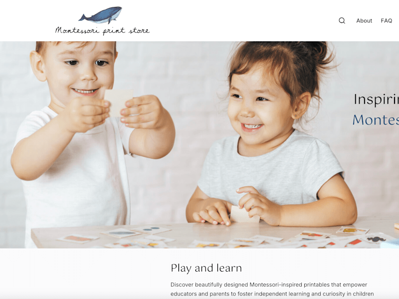Cover image for Montessori Print Store