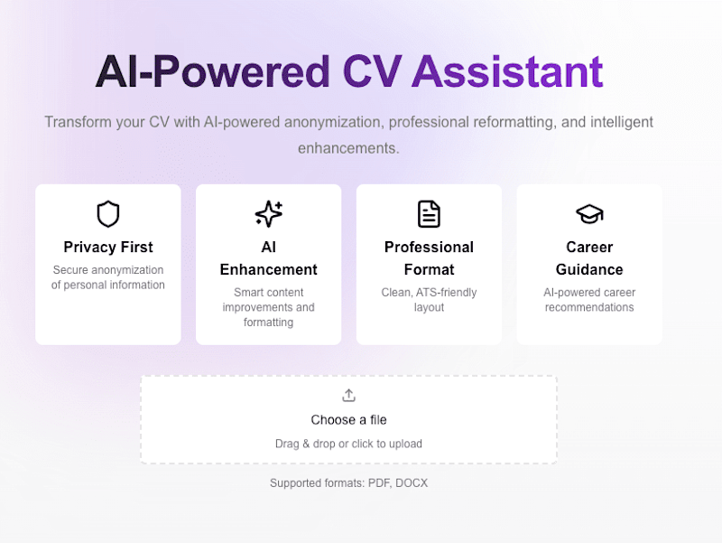 Cover image for AI-Powered CV: Anonymization, Reformatting & Agentic AI