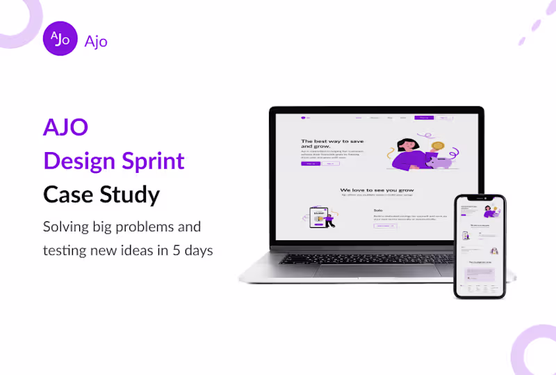 Cover image for Ajo (Design Sprint Case Study)