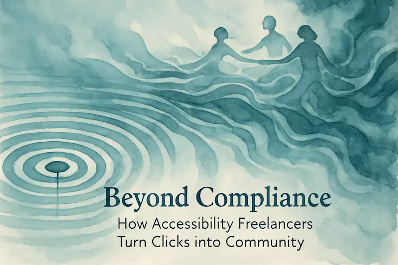 Cover image for Beyond Compliance: How Accessibility Freelancers Turn Clicks into Community