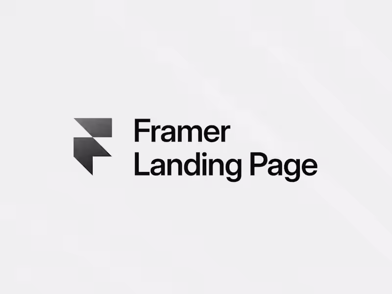 Cover image for Framer Landing Page