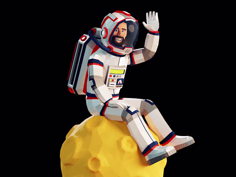 Cover image for 3d low-poly stylized character