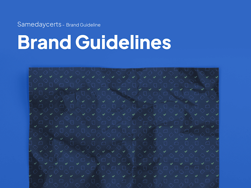 Cover image for Brand Guidelines - SameDayCerts