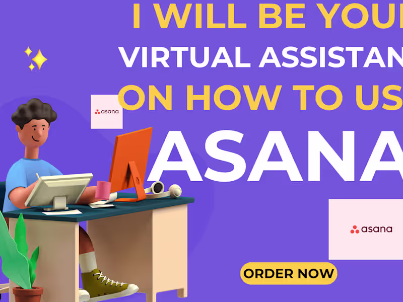 Cover image for I will be your VA on how to use asana