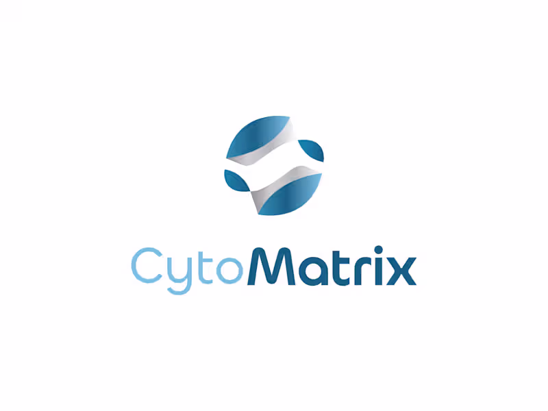 Cover image for CytoMatrix - Stem Cell Venture logo design A stem cell ventu...