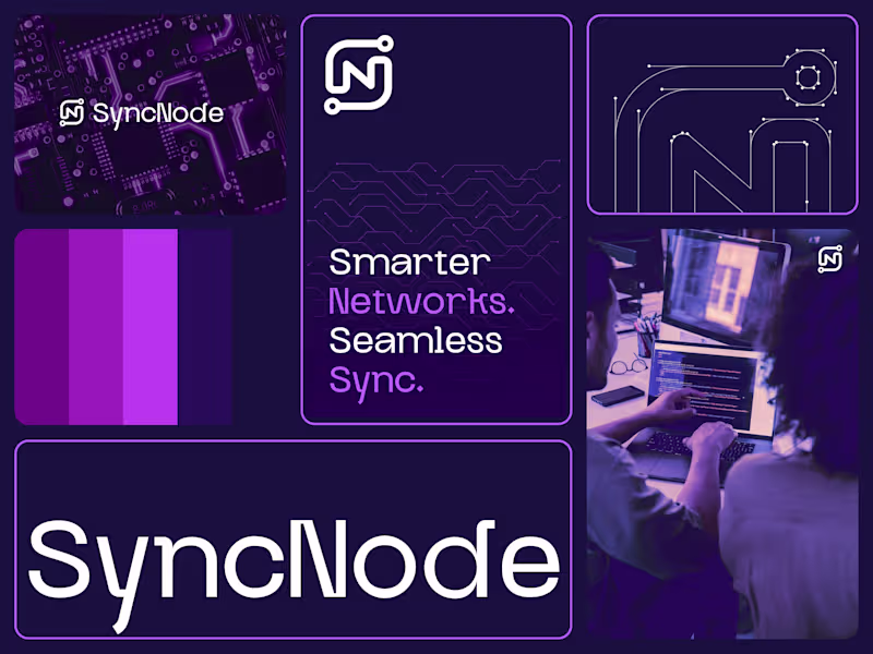 Cover image for Logo Design for a Tech Networking & Automation Brand - SyncN...