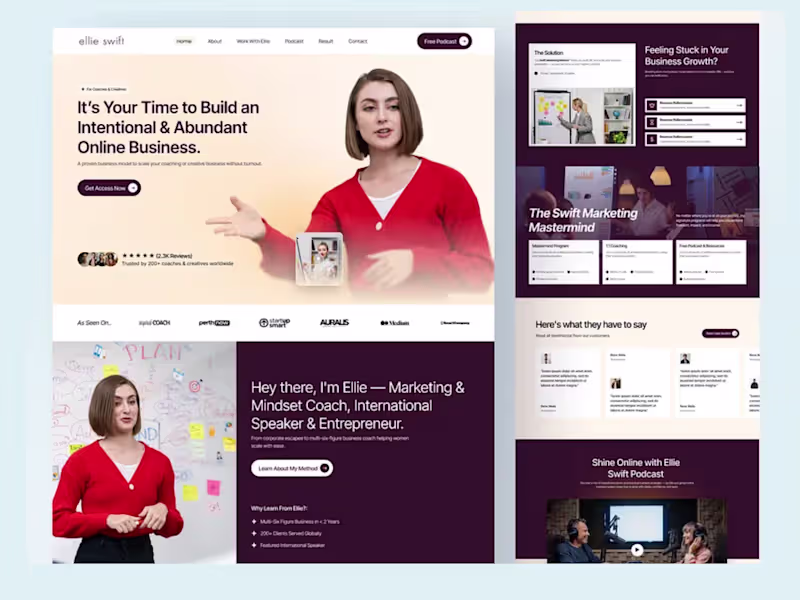 Cover image for Business Coach | Personal Brand Websites