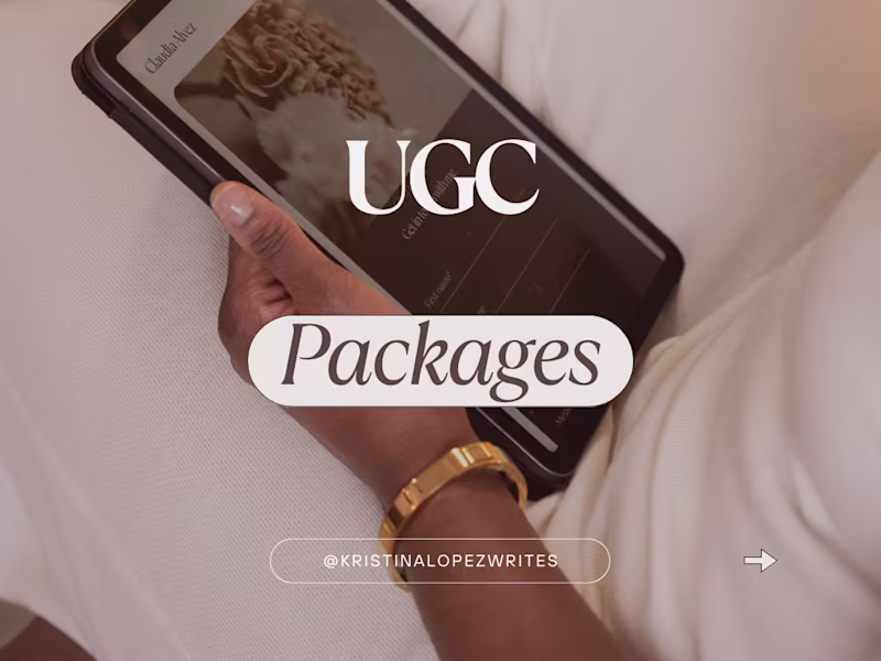 Cover image for UGC Packages