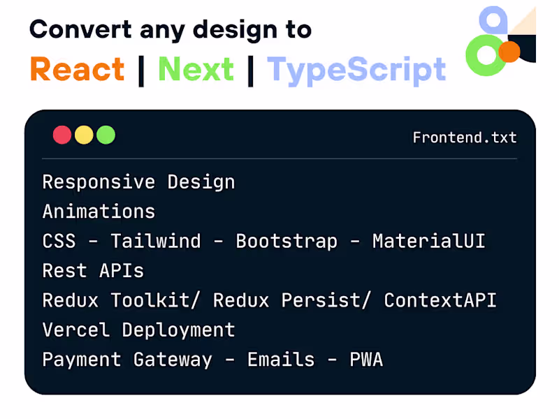 Cover image for React / Next.js Website - Figma to UI 