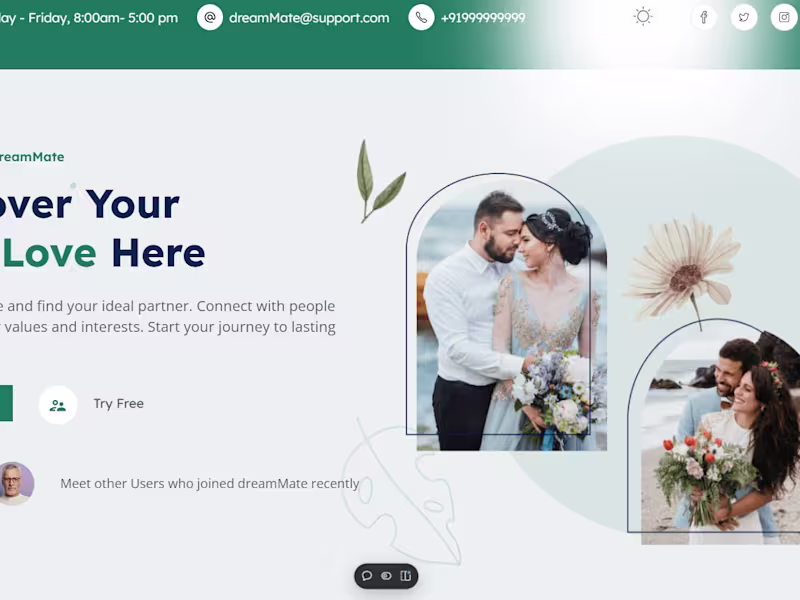 Cover image for DreamMate - Matrimonial Site