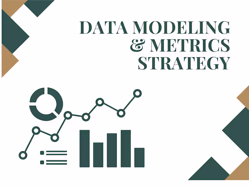 Cover image for Data Modeling & Metrics Strategy