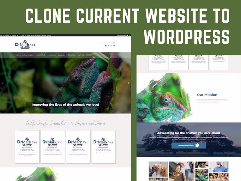 Cover image for Clone Current Website to WordPress