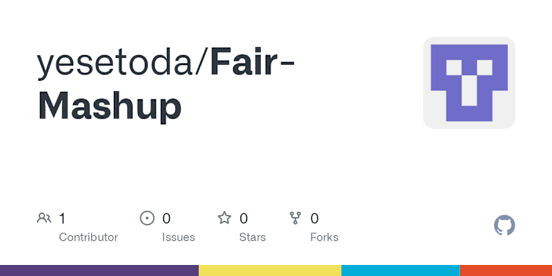 Cover image for 🎉 Fair-Mashup 🎯