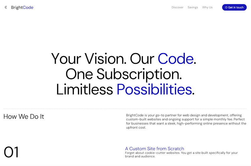Cover image for Bright Code: Visual Identity & Web Design 