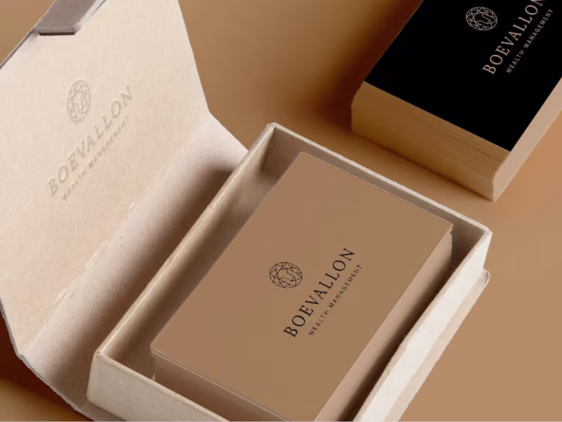 Cover image for Boevallon Wealth Management Logo, Brand Identity, Web Design