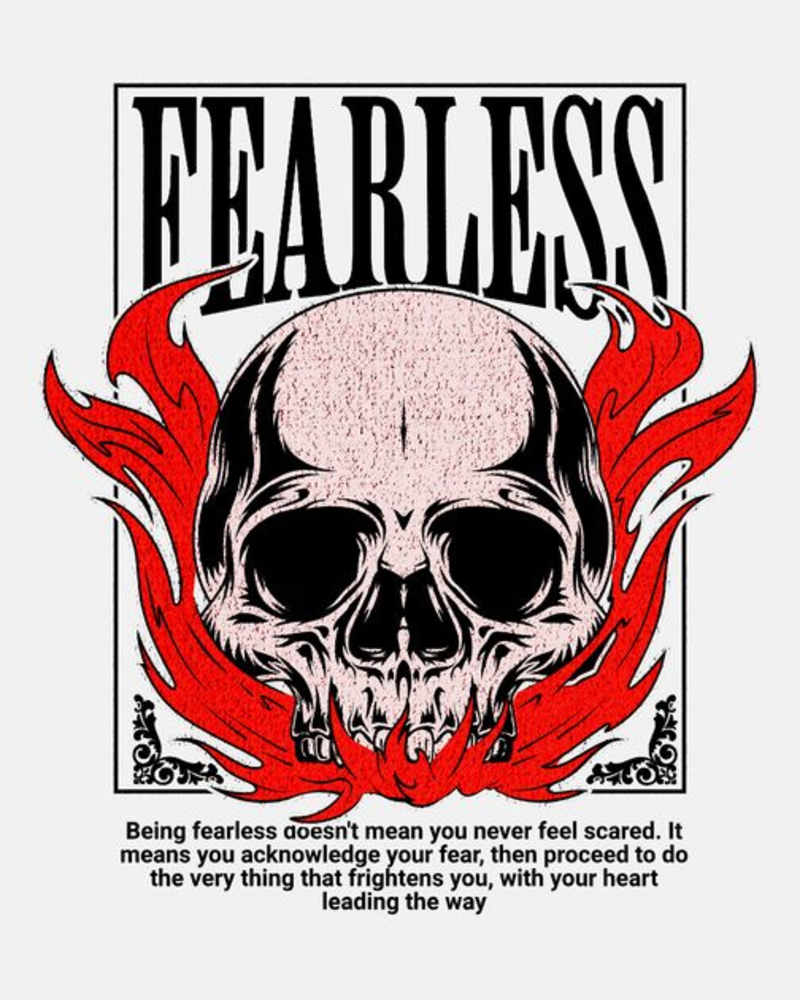 Cover image for Fearless Street Wear T-Shirt Design Template