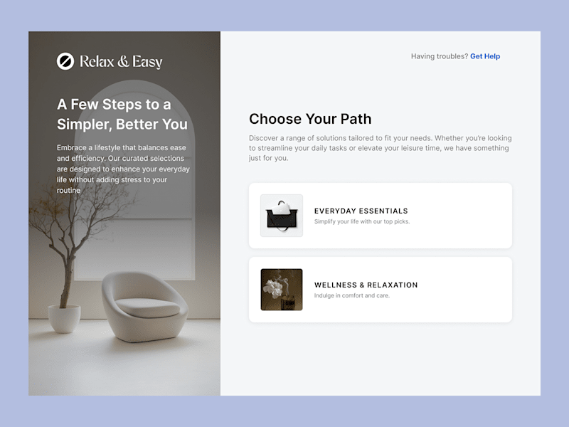 Cover image for Web Design for Relax & Easy :: Behance